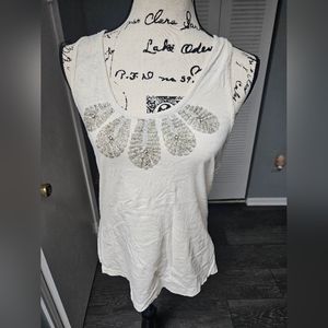 H&M conscious collection beaded detailed tank top